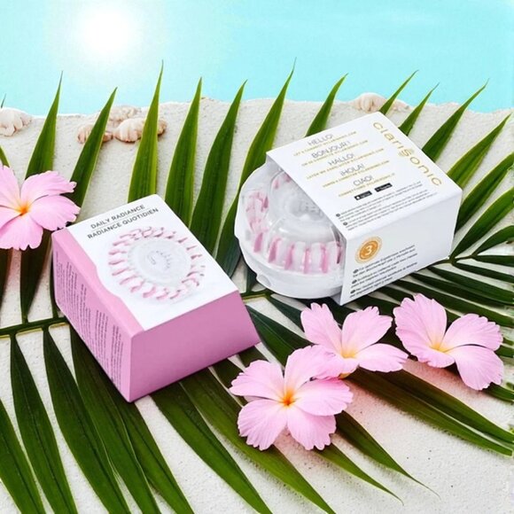 Clarisonic Daily Radiance Facial Cleansing Brush Head (Set of 2) New in Box! - Picture 2 of 7